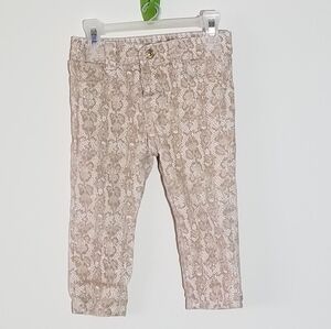 7 For All Mankind Snakeskin Leggings 18m